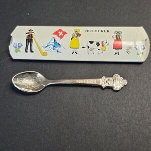 Rolex Lucerne Vtg Baby Spoon Bucherer of Switzerland, Lucerne 4.5"